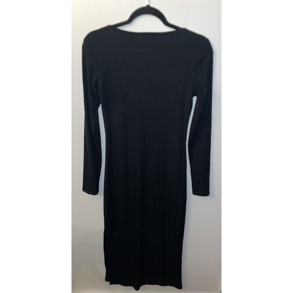no comment Ribbed Long Sleeve Dress - Picture 2 of 5